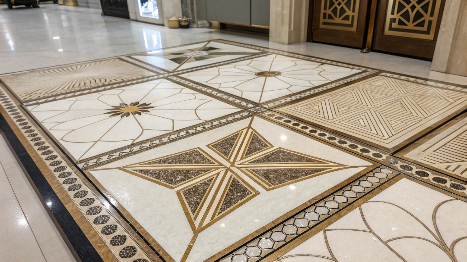 Керамическая плитка и керамогранит в стиле ар-деко: роскошь и симметрия
