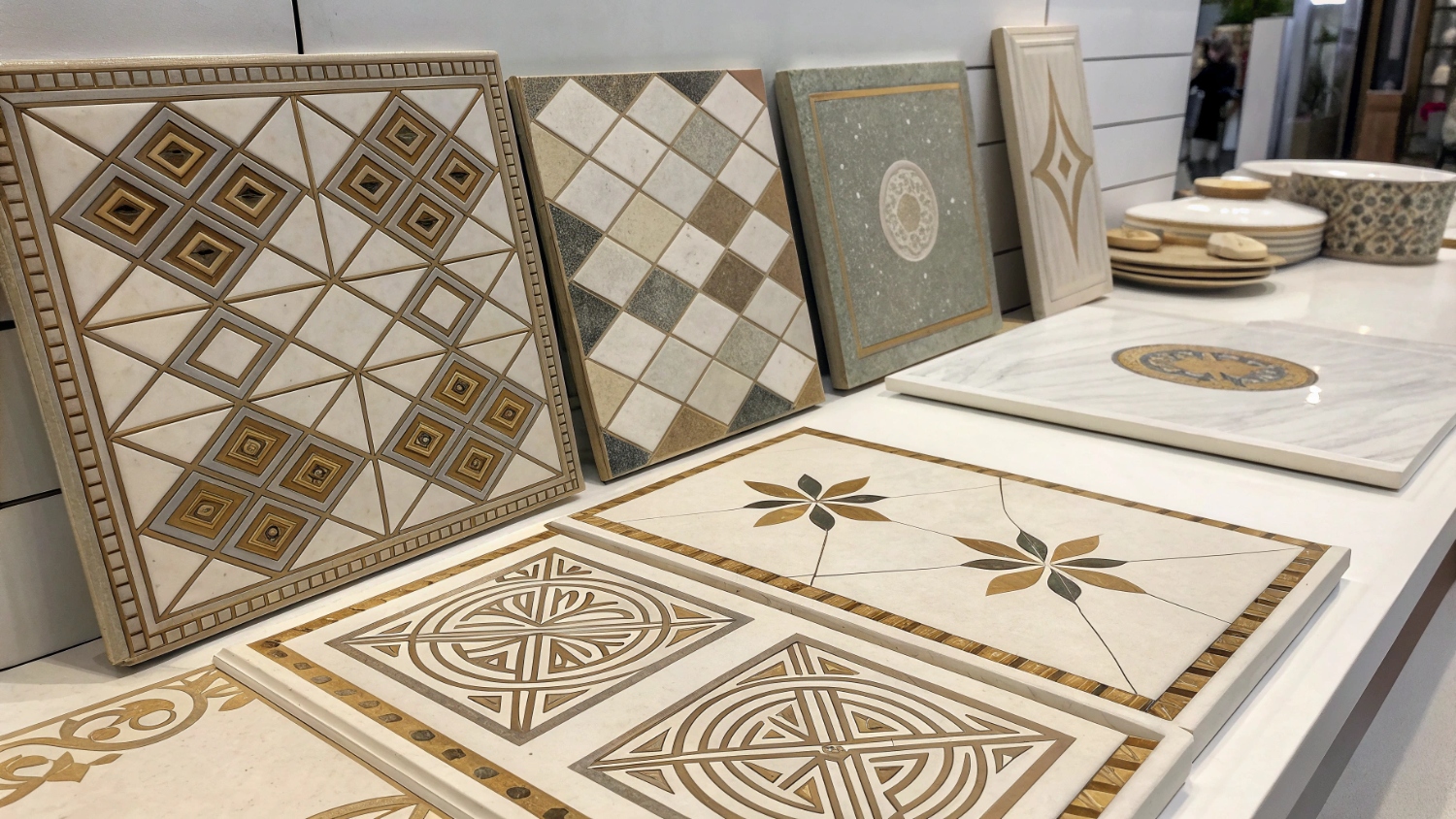 Керамическая плитка и керамогранит в стиле ар-деко: роскошь и симметрия